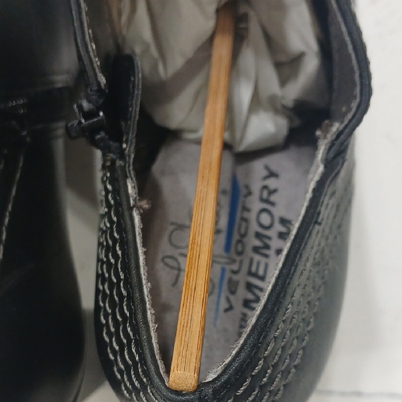 Life Stride Black Ankle Booties Sz 6.5 New Without Tag Or Box - Picture 8 of 9